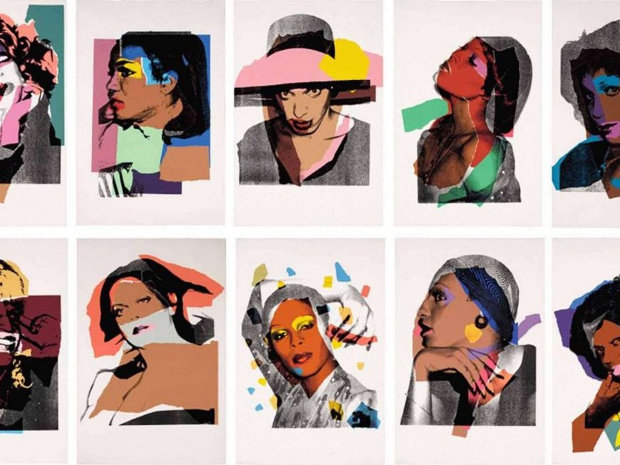 Thermal hotel in Montegrotto Terme: events Collage of colorful, stylized modern female portraits.