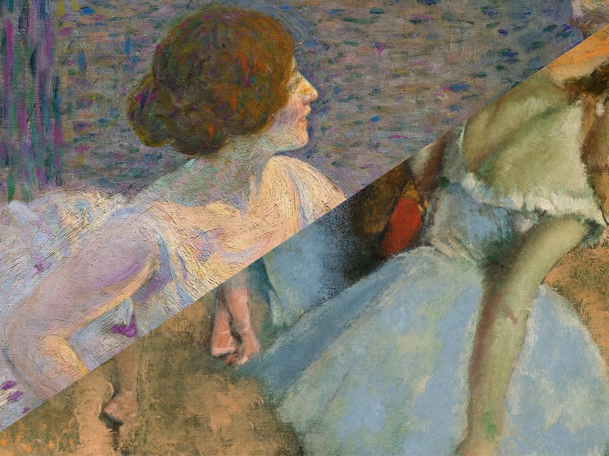 Thermal hotel in Montegrotto Terme: events Detail of impressionist paintings showing women in profile